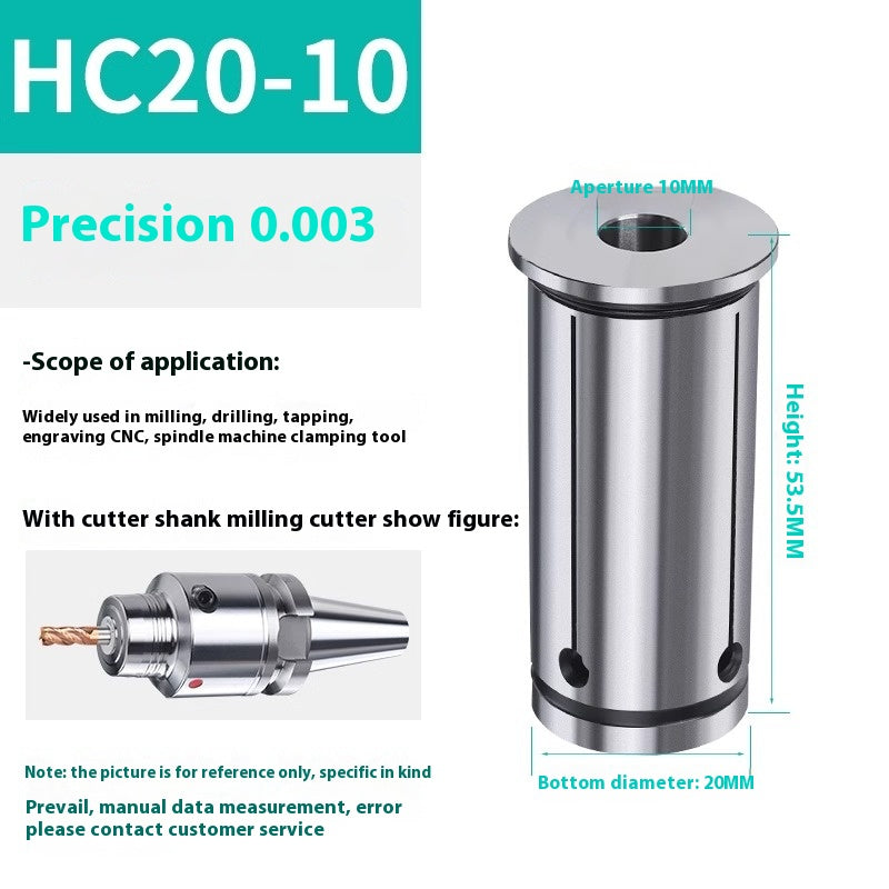 6028 Hydraulic toolholder collet high precision HC12/16/20/25/32 collet special elastic shivering nozzle hydraulic collet Shandong Denso Pricision Tools Co.,Ltd.